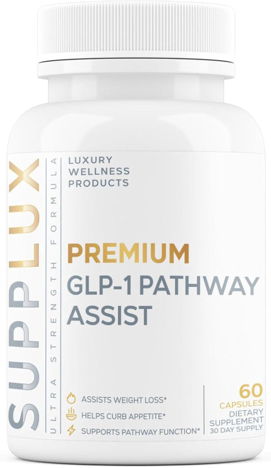 Premium GLP-1 Pathway Support Supplement for Weight Loss to Burn Fat & Suppress Appetite - Shredding Pills for Women & Fat Burner for Men | 3rd Party Tested Supplement - 60 Pills for Adults
