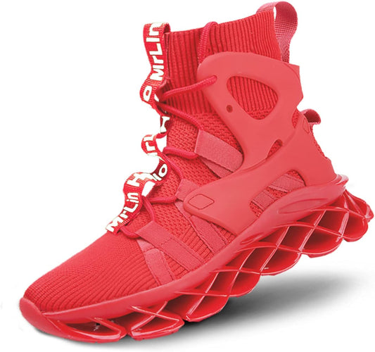 Hello MrLin Men's Running Shoes Non Slip Athletic Tennis Walking Blade Type Sneakers Hip Hop