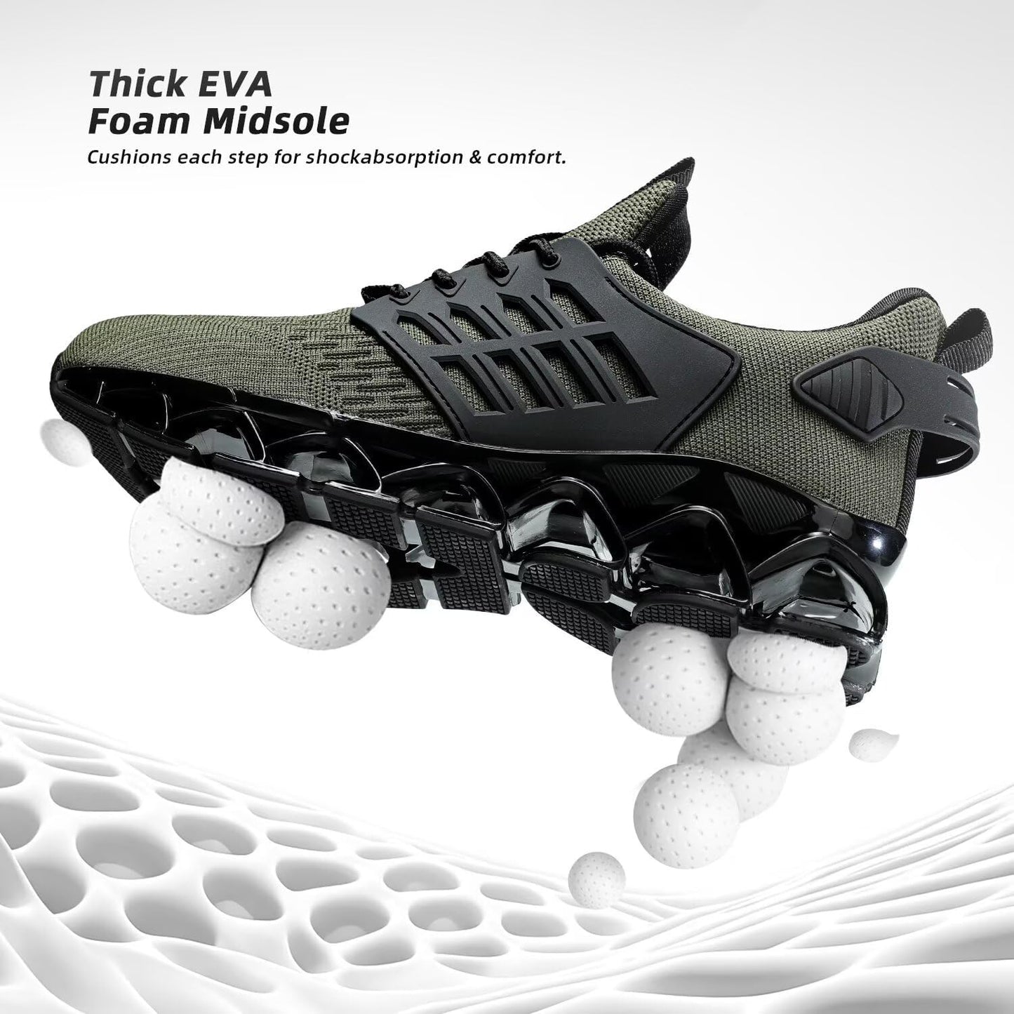 Mens Slip on Walking Running Shoes Blade Tennis Casual Fashion Sneakers Comfort Non Slip Work Sport Athletic Trainer