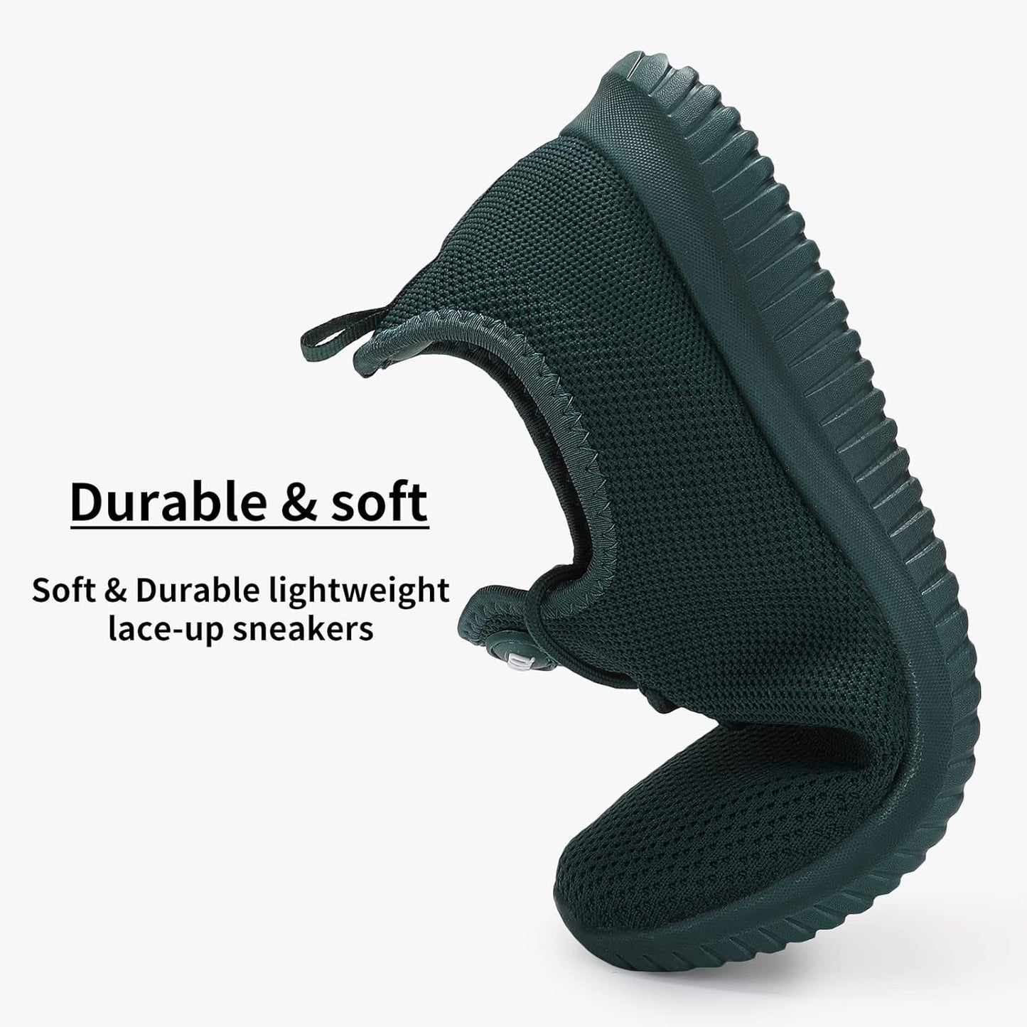 WXQ Men's Running Shoes Comfortable Lightweight Breathable Walking Shoes Mesh Workout Casual Sports Shoes