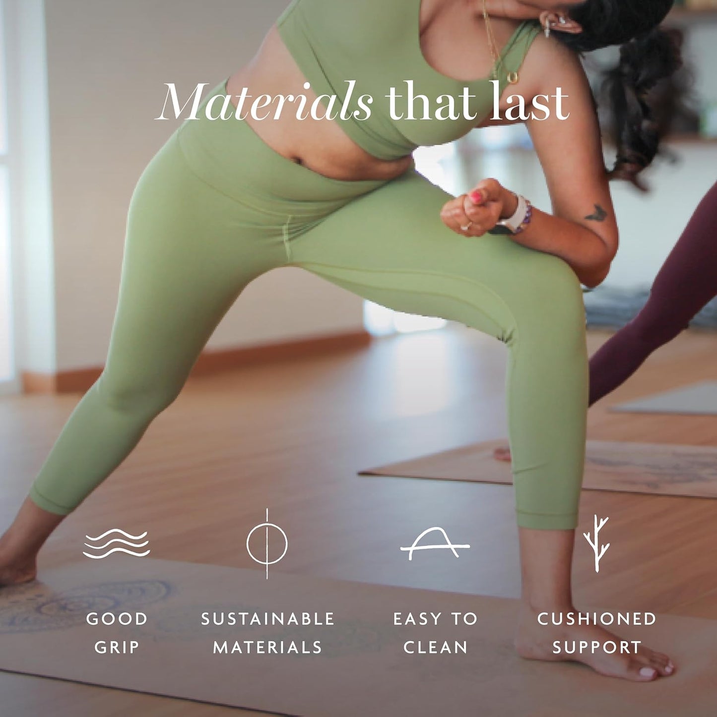 Cork Yoga Mat - Artist Designed, Premium Printed Eco-Friendly Non-Slip mat, Great for Regular & Hot Yoga, Pilates, Workouts 72 inch x 24 inch x 3mm Thick