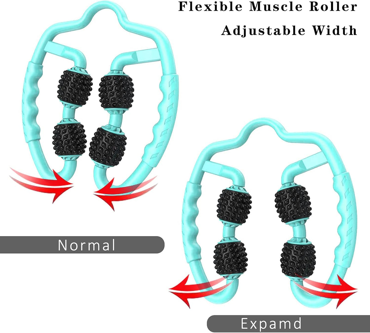 Cellulite Massage Tool Deep Fascia Massager & Dimpled Skin Remover for Legs - Anti-Cellulite Roller Tech with Lymphatic Drainage, Smooth Skin & Pain Relief for Thighs & Buttocks Sculpting