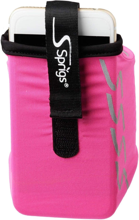 Sprigs Phone Armband Sleeve for iPhone 14, 13, 12, 11, X Galaxy Z, S22, S21, S20 Google Pixel 7, 6, 5. The Lightest & Most Comfortable Running Armband, Stretches to Fit All Phones with Case for Women & Men