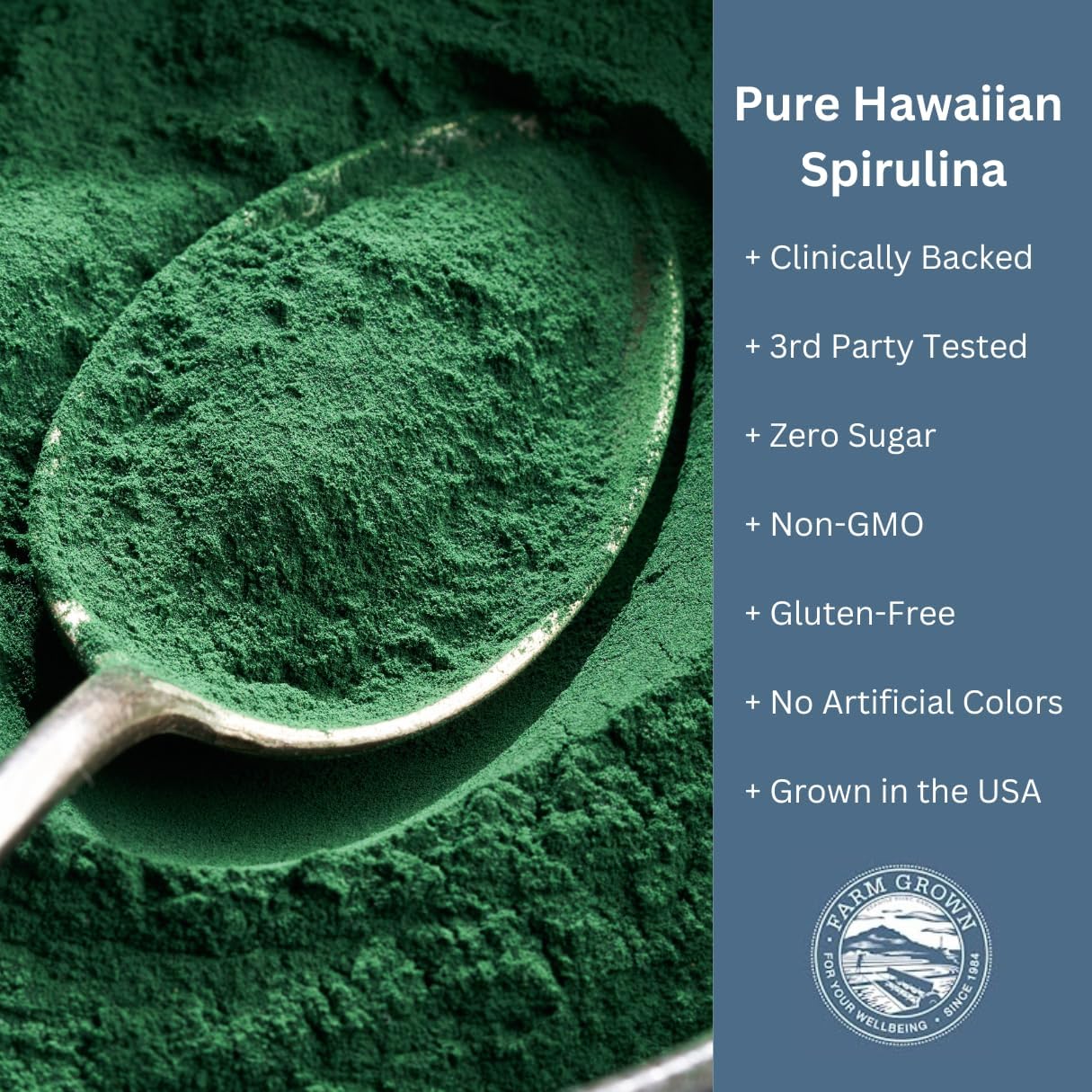 Nutrex Hawaii, Pure Hawaiian Spirulina Powder, Vegan, Supports Immune System, Heart, Cells and Energy, 16 Ounce
