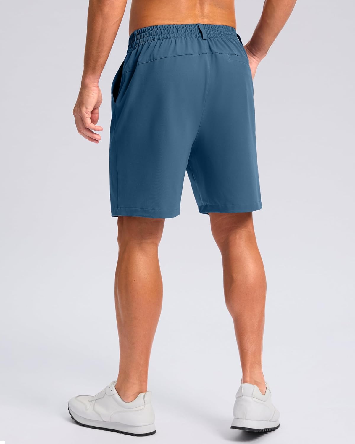 Pudolla Men's Casual Shorts 7"/9" Lightweight Golf Shorts with 3 Pockets Stretch Quick Dry Comfy Work Shorts