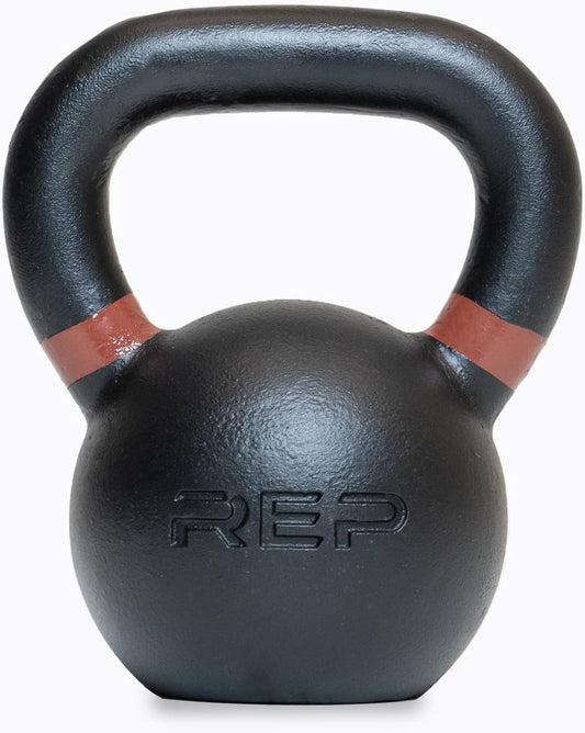 REP Fitness Single Kettlebells 5lb to 50lb Range, Cast Iron, Strength Training, Adjustable Weight, Power Workout Equipment, Home Gym, Free Weights, Dumbbell Alternative, Exercise, Men, Women