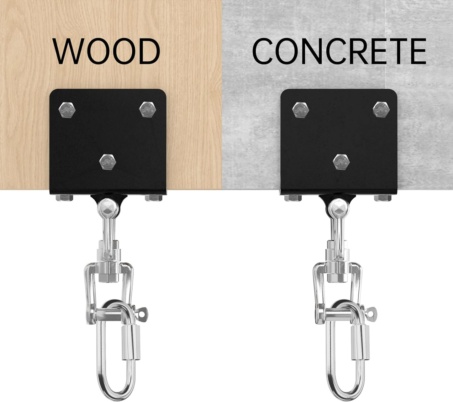 Heavy Bag Hanger for Heavy Bag Beam Mount 360° Rotation Boxing Bag Ceiling Mount I-Beam Punching Bag Hanger Beam Mount Hooks Fit Hanging Punching Bags and Swings (700 LB Capacity)