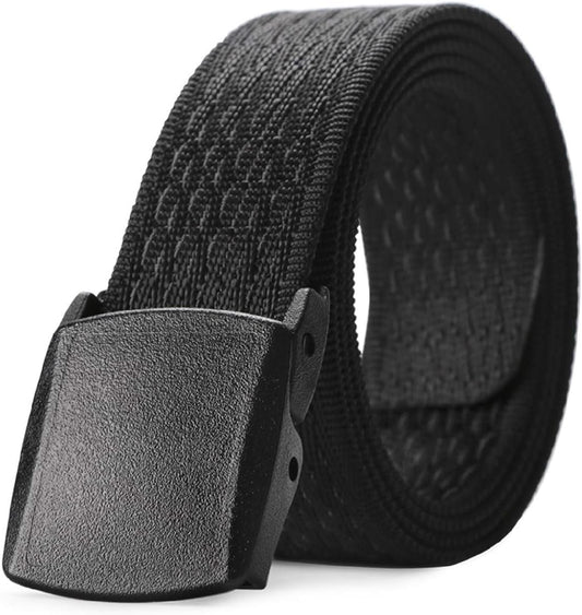 JASGOOD Nylon Canvas Breathable Military Tactical Men Waist Belt With Plastic Buckle