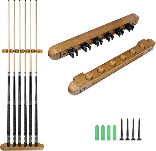 Pool Stick Holder - Wall Mounted with 6/8 Stick Capacity