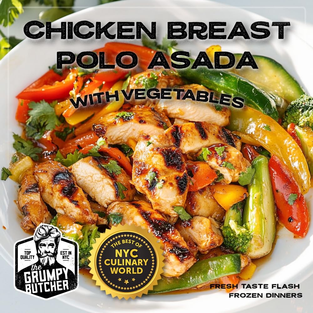 Grumpy Butcher Chef-Crafted Gourmet Meals Sampler: BBQ Fusion, 6-pack (10-15 oz each) – Premium Prepared Meals & Entrees