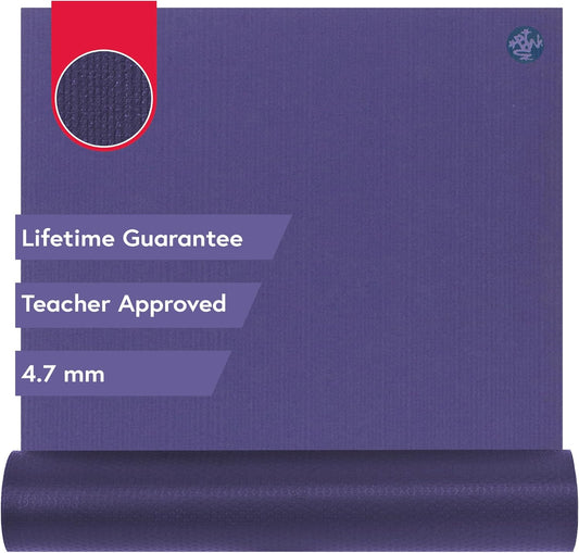 Manduka PROlite Yoga Mat 71" - 4.7mm | Lifetime Durability | Hygienic Construction | Teacher Approved | 71 x 24 inches | Elderberry