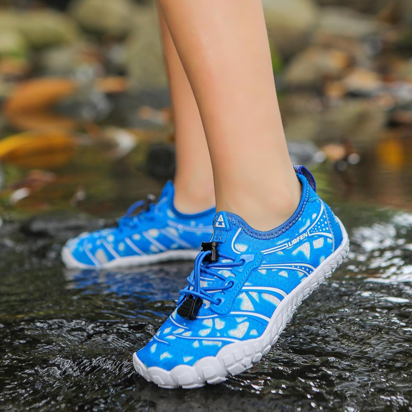 UBFEN Water Shoes for Kids Boys Girls Aqua Socks Barefoot Beach Sports Swim Pool Quick Dry Lightweight Toddler Little Big Kid