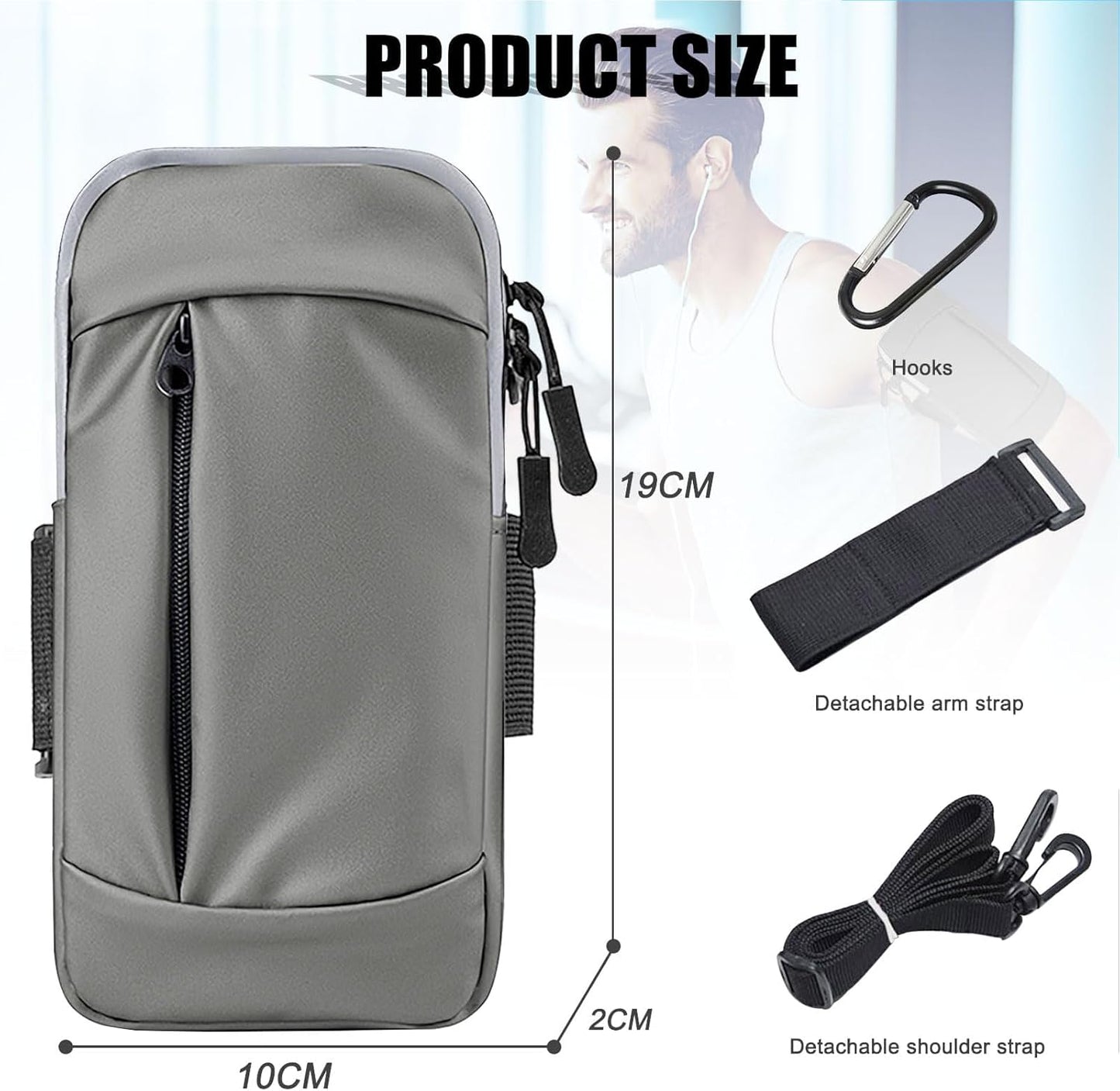 Phone Holder Arm Bands for Running Armband Small Crossbody Bags for Women Kids,iPhone 15 14 13 12 11 Pro Max Xs Xr X 6 7 8 Plus SE Mini Galaxy Ultra Edge S24 S23 Note