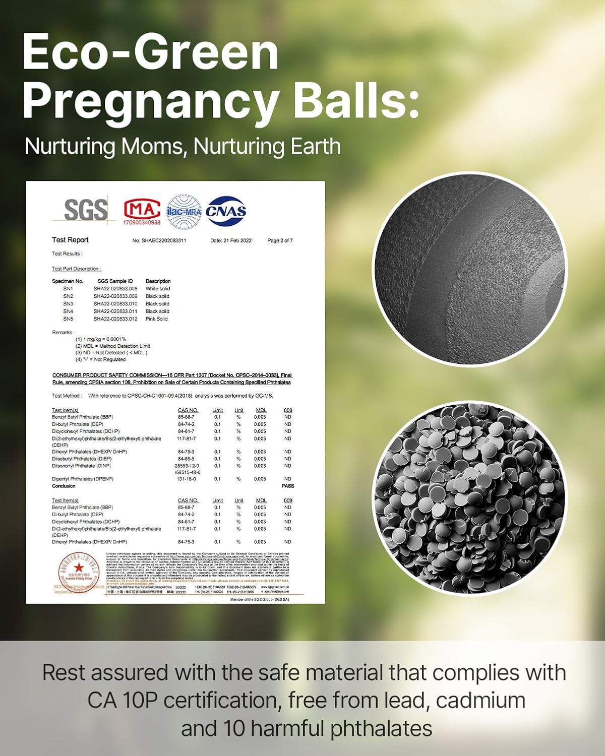 YOTTOY Pregnancy Ball - 1.8mm Thick Birthing Ball for Maternity Physio and Birth Preparation, Yoga and Exercise for Pregnancy - Includes Pump