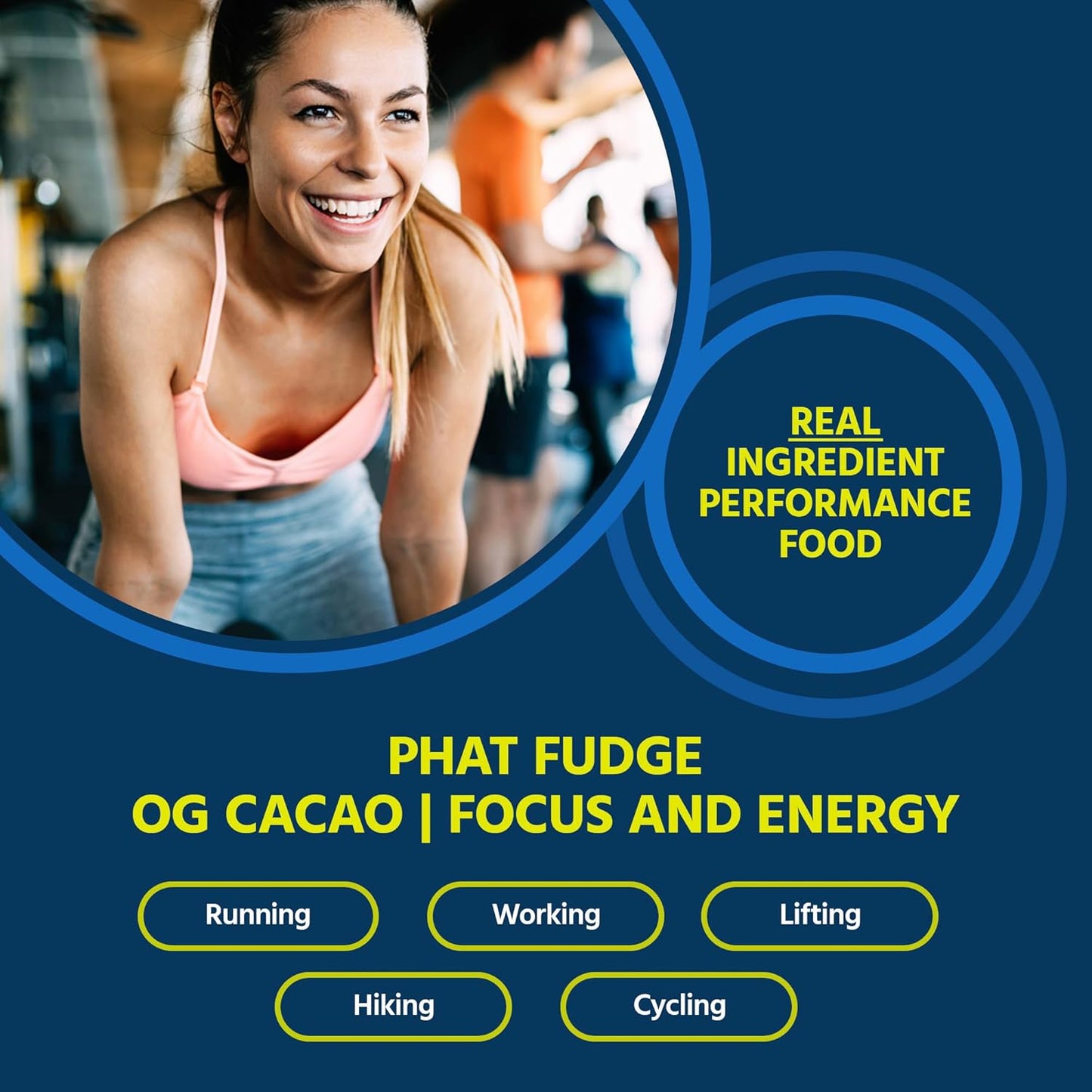 Phat Fudge, OG Cacao Butter Substitute for Energy & Performance, 12 Sachets - Real Ingredient Performance Food Made with Organic Tahini, Honey & Cacao Powder for Focus - Keto Friendly & Gluten-Free