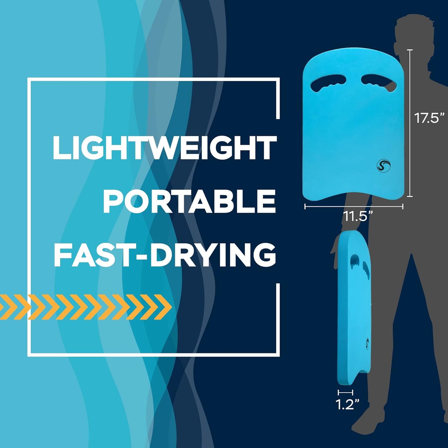 Sunlite Sports Swimming Kickboard - One Size Fits All - A Great Training Aid for Children and Adults