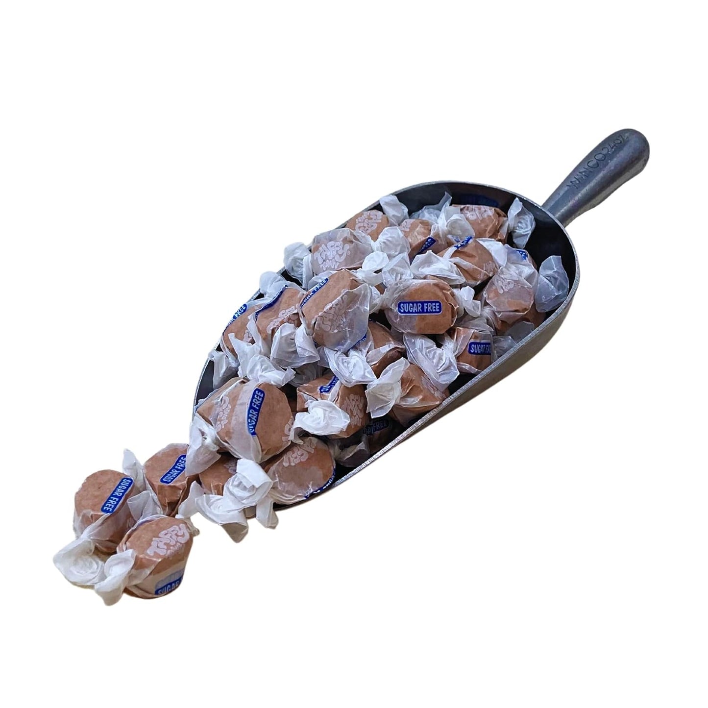 Sugar Free Chocolate Salt Water Taffy - 1lb (16oz) Bulk Bag Individually Wrapped Soft & Chewy Nut Free, Gluten Free, Diabetic & Keto Friendly Gourmet Candy For Taffy Lovers