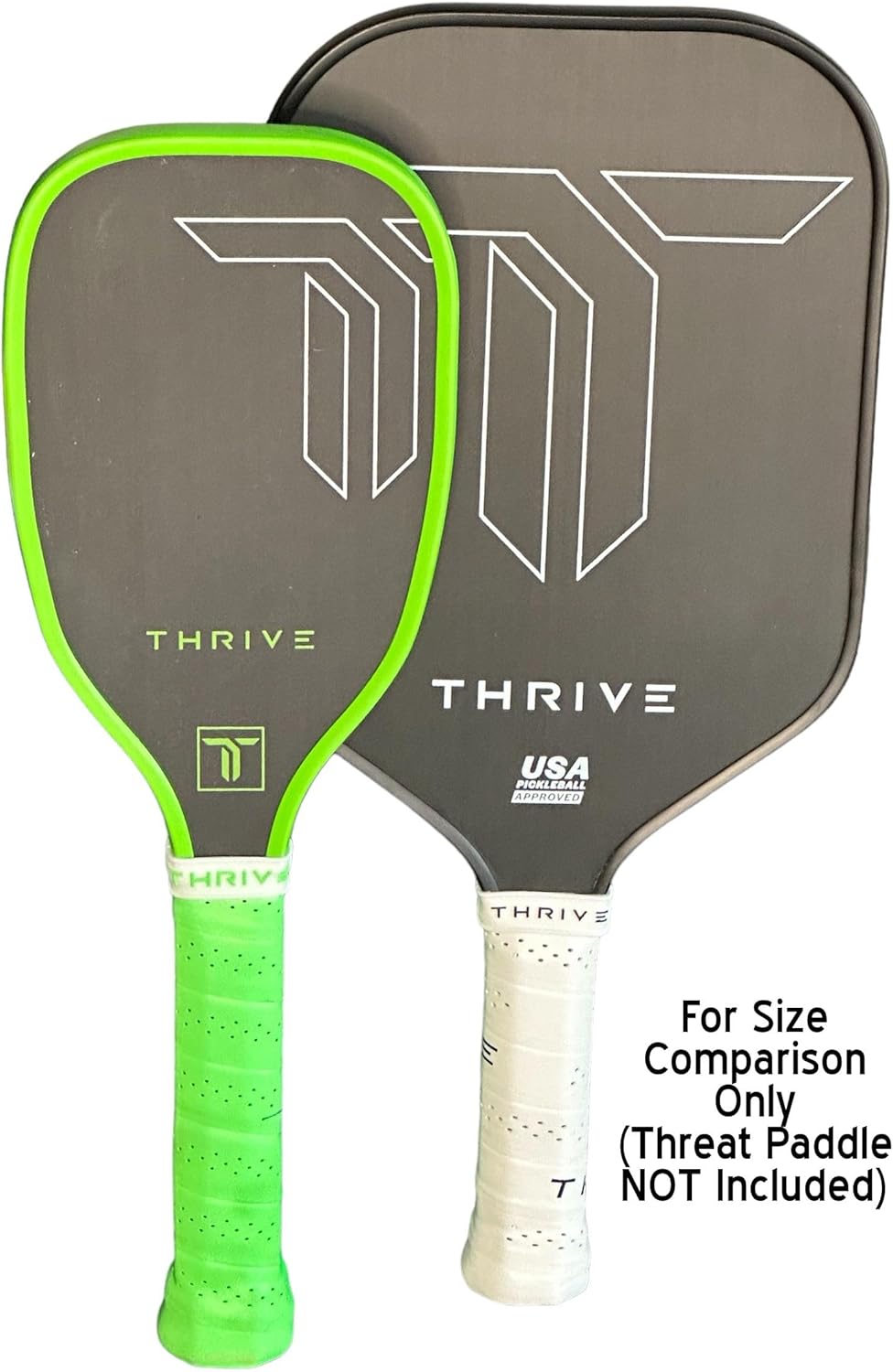 Thrive Pickleball Training Paddle Kit - Includes Trainer Paddle, 3 Fast Hands Mini Pickleballs & Paddle Eraser - T-700 Carbon Fiber, Extra Long Handle, 16mm Core