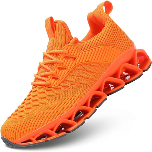 Men's Slip on Walking Running Shoes Blade Tennis Casual Fashion Sneakers Comfort Non Slip Work Sport Athletic Trainer