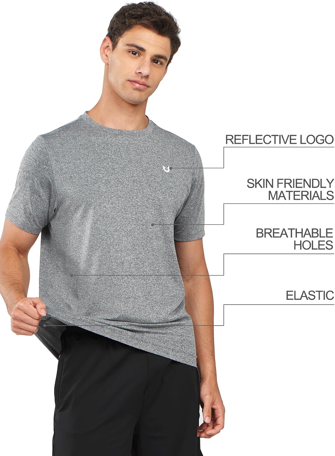 NORTHYARD Breathable 2.0™ Men's Athletic Workout T-Shirt