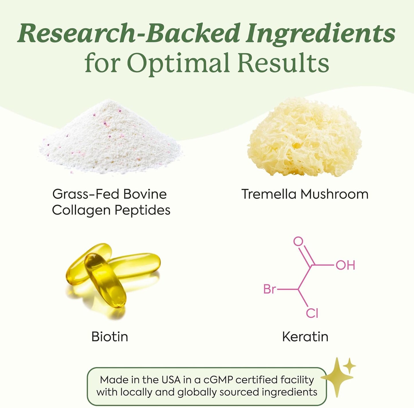 Plant People WonderBeauty Hair, Skin & Nails Rejuvenation Gummies with Tremella Mushroom, Marine Collagen Peptides, Keratin, & Biotin – Watermelon Flavor, 60 Gummies