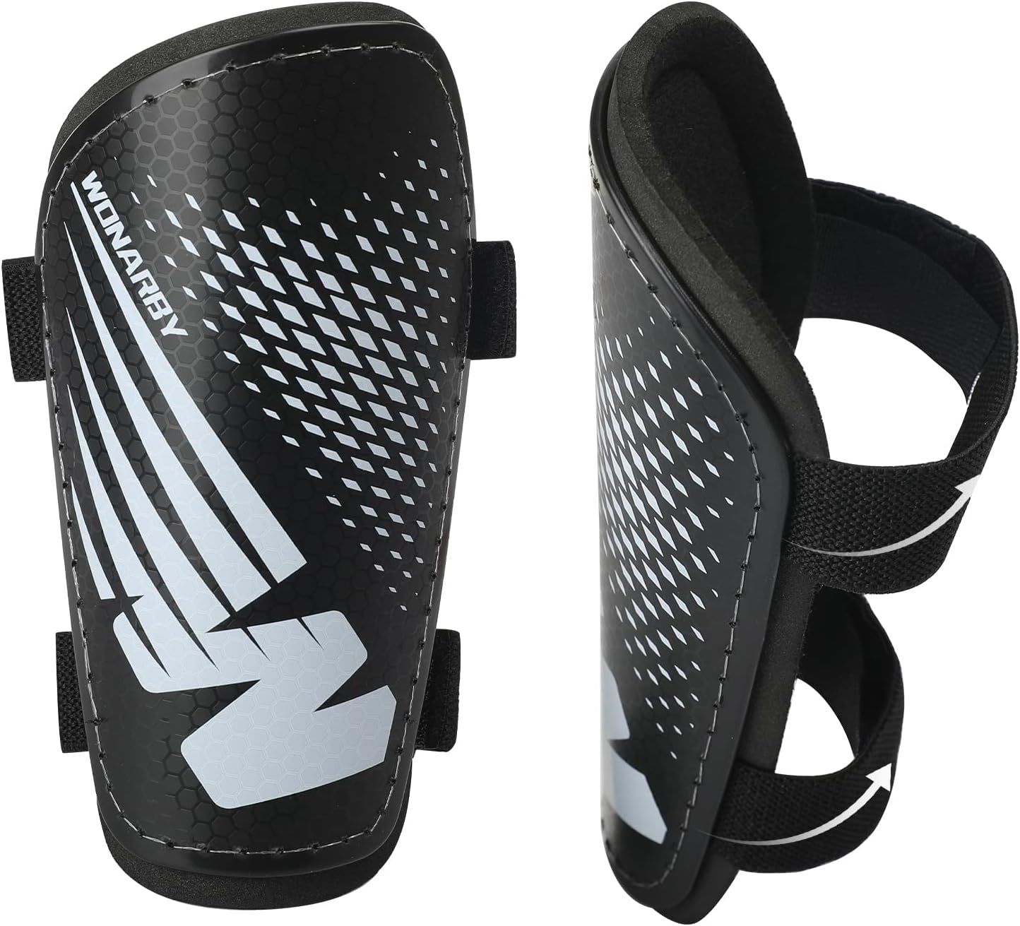 Shin Guards Soccer Youth Kids - Shin Guard for Boys Girls Teenagers Toddler 2-18 Years Old - Football Shin Pads Protection Equipment with Adjustable Straps