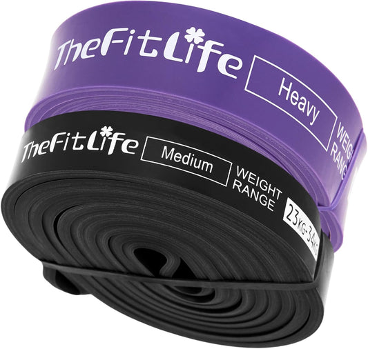 TheFitLife Pull Up Assistance Bands- Resistance Bands for Working Out, Long Workout Bands for Exercise, Fitness Band for Pullup Assist, a Substitute of Dumbbell Set and Kettlebells, Barbell