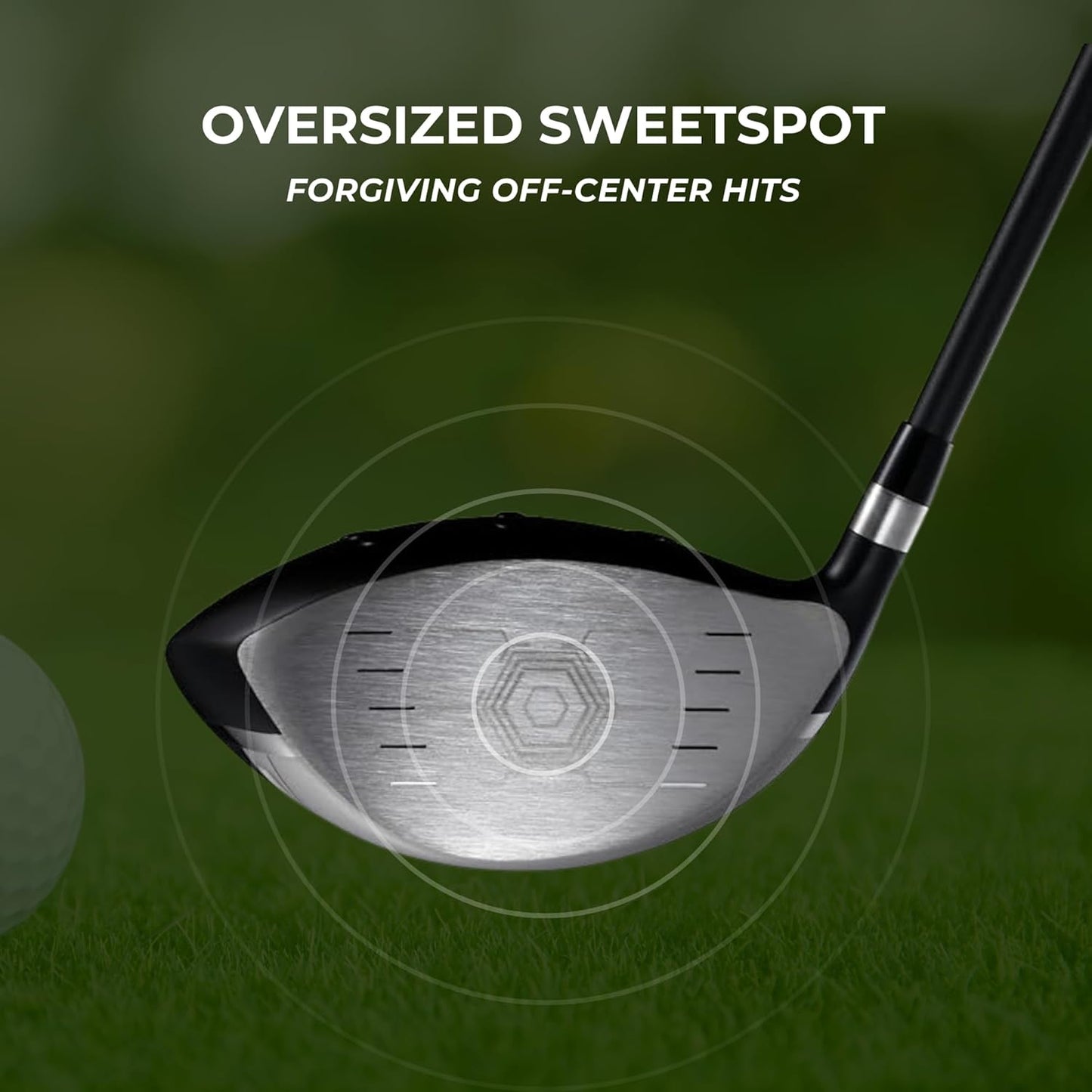 Speed Titanium Driver Golf Club, 10°, 11.5°, 12.5° Loft (Right & Left Handed), Lightweight Graphite Shaft, Oversized Sweet Spot, Aerodynamic, USGA Conforming Mens Golf Driver + Deluxe Headcover