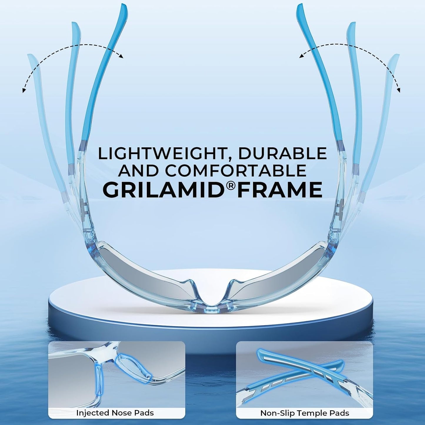 KastKing Chippewa Polarized Fishing Sunglasses, UV400 Protection Full Wrap Frame Sports Cycling Sunglasses, 1.0mm TAC Lenses