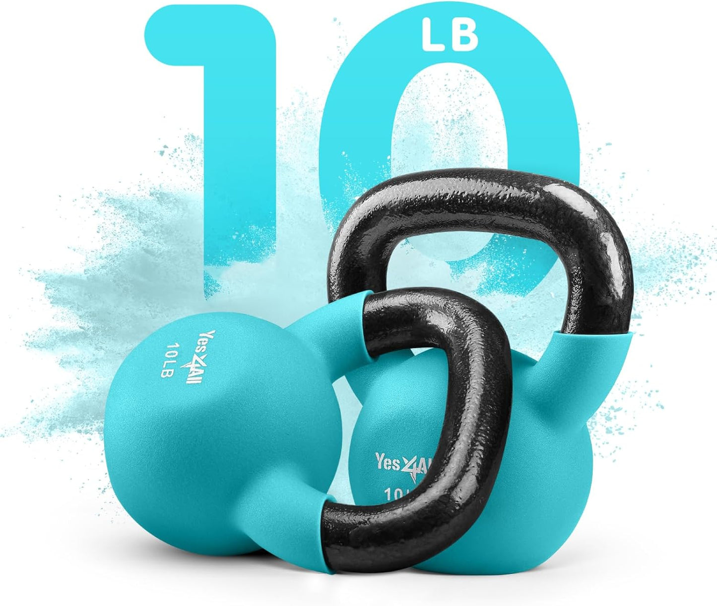 Yes4All Kettlebells 5lbs-65lbs & Kettlebell Sets Adjustable Weights, Kettlebell for Weight Training, Home Workout Equipment with Secure Grip for High Rep, Exercise Equipment