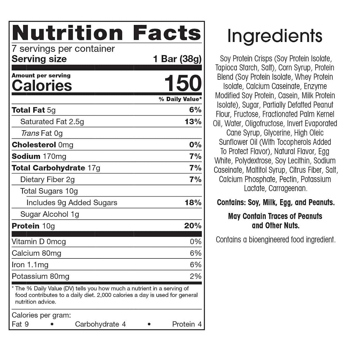 WonderSlim Protein Snack Bar, Peanut Butter Mousse, (7ct)