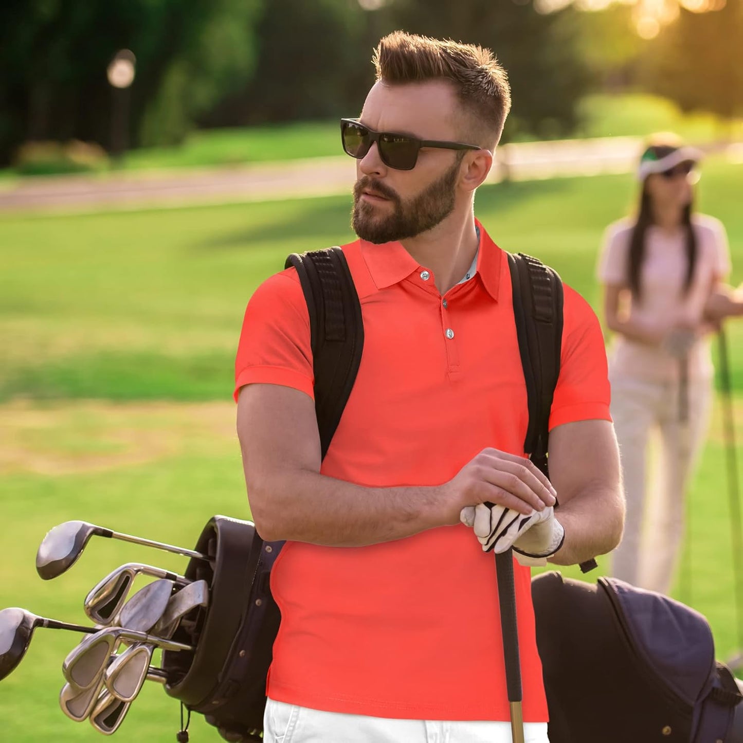 Mio Marino Golf Polo Shirts for Men - Dry Fit - Ultra-Thin Breathable Fabric