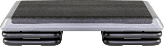 The Original STEP Exercise Step Platform, Health Club Size Stepper for Exercise at Home with 4 Stackable Risers for Height Adjustments