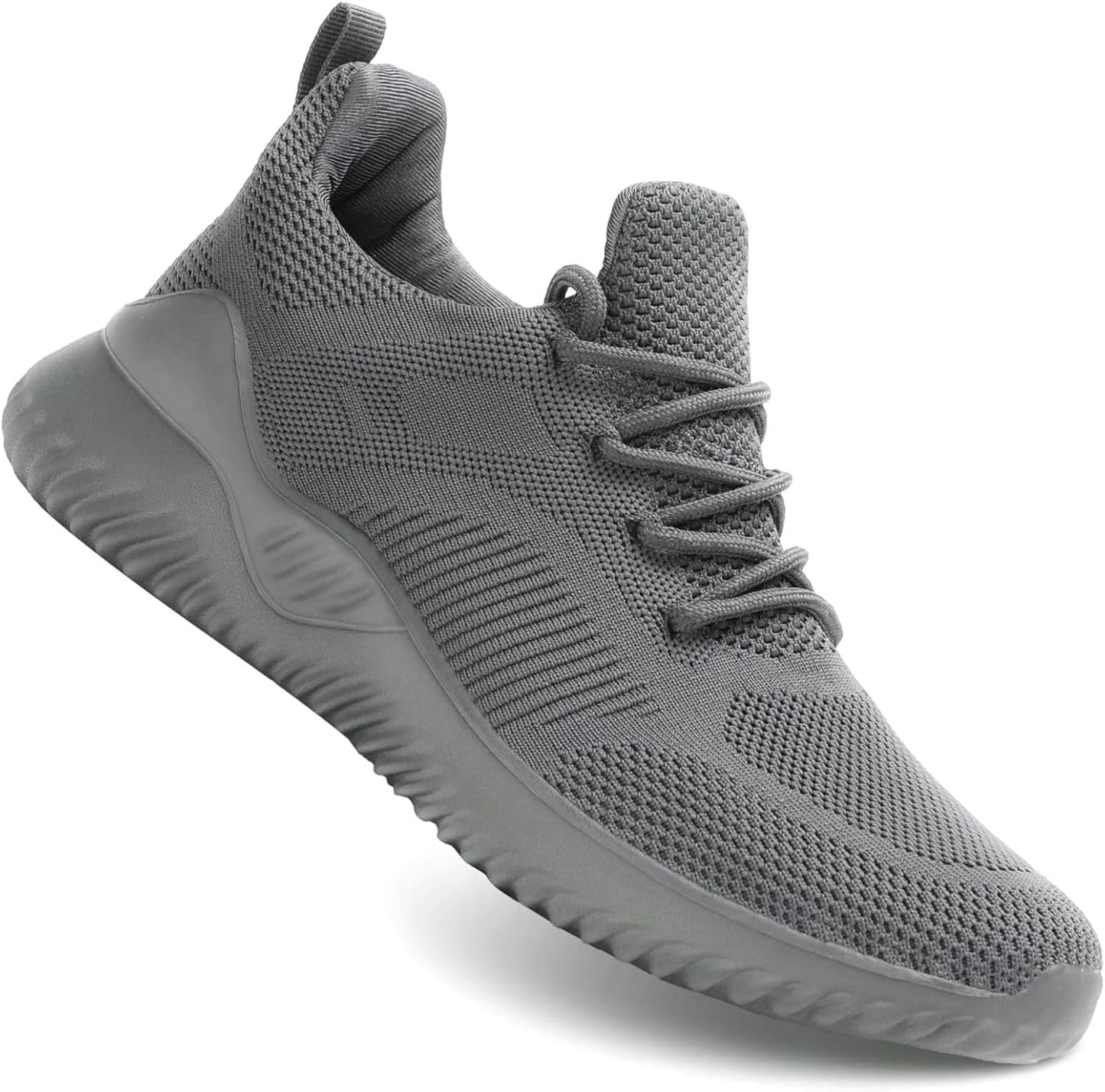 Men's Non Slip Running Shoes Ultra Light Breathable Casual Walking Shoes Fashion Sneakers Mesh Workout Sports Shoes