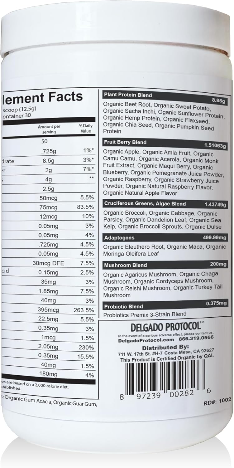 SlimPlant Pro - All Natural Superfood Protein Powder w/ 35 Vitamins, Minerals, and Whole Food-Sourced Ingredients (13.2 Ounces)