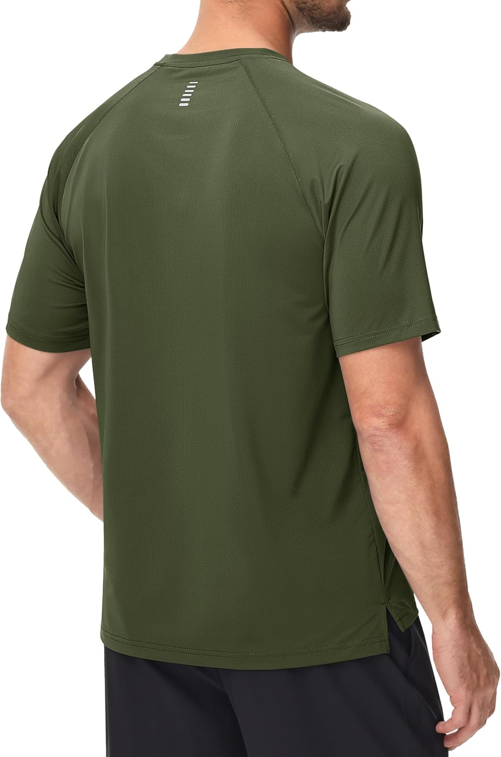 MAGCOMSEN Men's Dry Fit Shirts Mesh Short Sleeve Athletic Lightweight Workout Performance Hiking Shirt