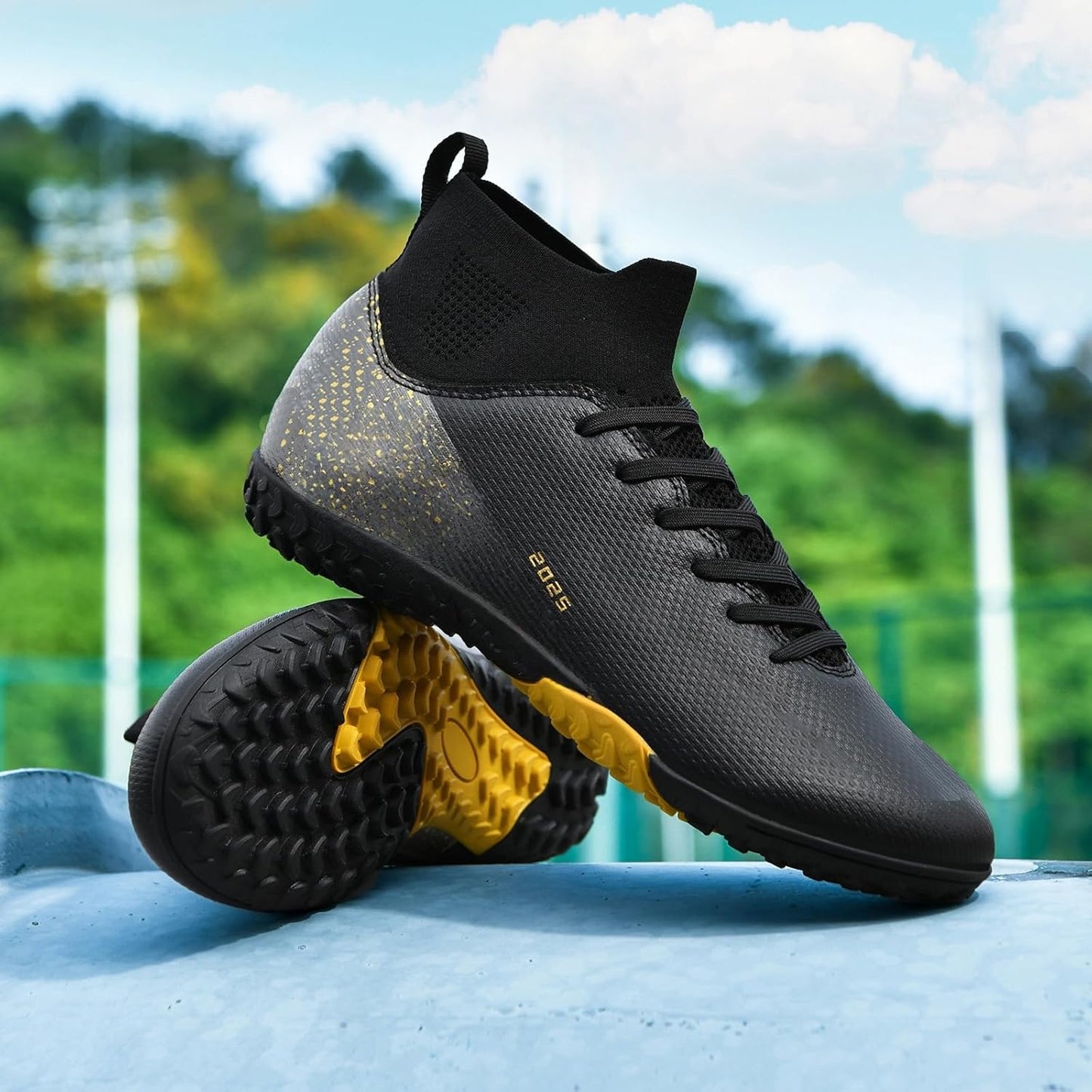 Soccer Cleats for Mens Womens Indoor Soccer Shoes Unisex Baseball Turf Shoes Youth Rugby Shoes Adult AG FG TF Football Boots Wide Training Sneaker