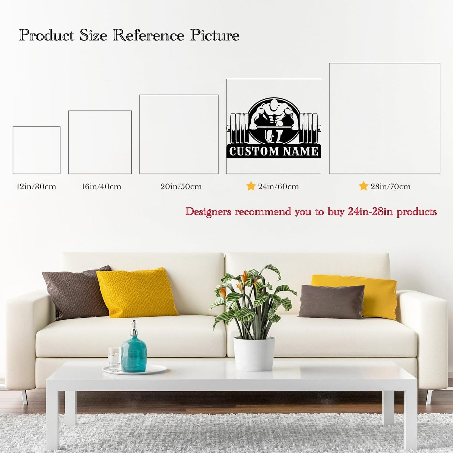 Customized Metal Gym Name Sign, Personalized Sports Room Wall Art,Metal Gym Sign,Unique Fitness Wall Sign, Gym Lovers Unique Gift, Gym Wall Art,Training Center Sign (Style-14)