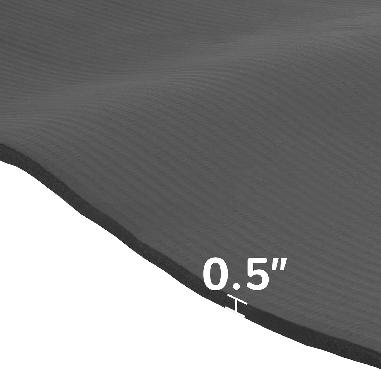 Yoga Mat, 1/2-Inch Extra Thick High Density Exercise Mat, Anti-Tear Exercise Yoga Mat with Carrying Strap, Suitable for Various Yoga Exercises