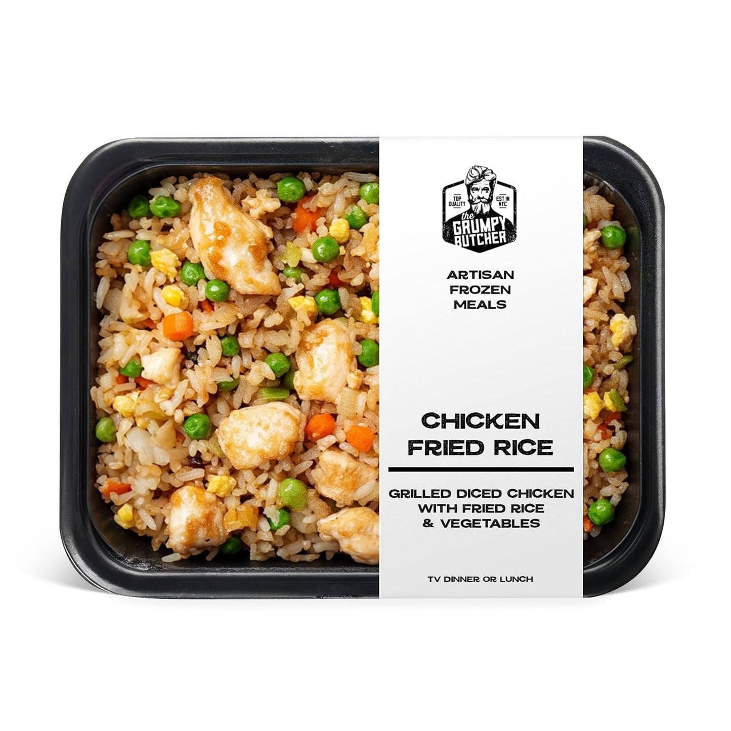 Grumpy Butcher Asian Meals Set – 6 Pack (10-15 oz each) – Chicken Lo Mein, Fried Rice, General Tso’s – Authentic Recipes Prepared Meals Ready to Eat