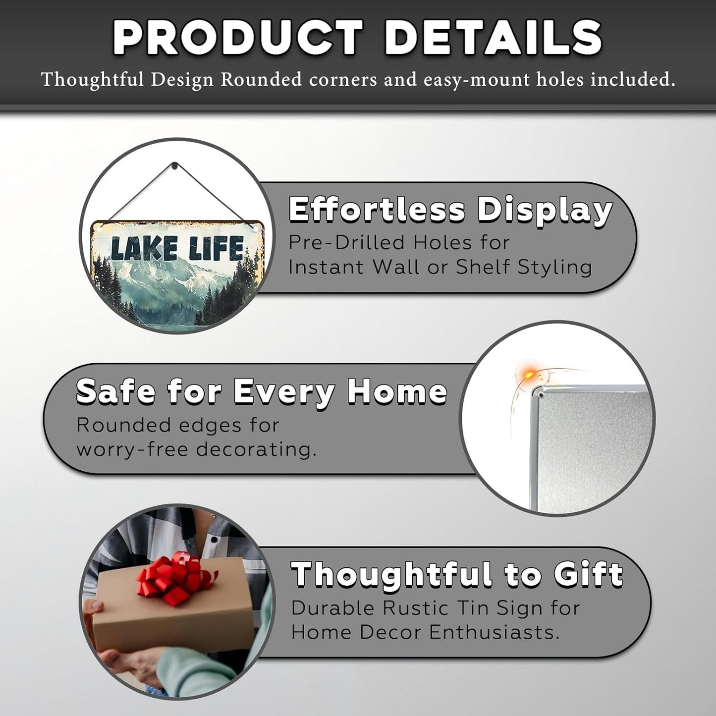 Vintage Lakehouse Tin Sign Lake Life Cuz Beaches Be Salty Retro Wall Decor Nostalgic Art Funny Metal Poster Indoor Store Cafe Toilet Kitchen Garden Plaque Bar Pubs Man cave 12 * 8inch