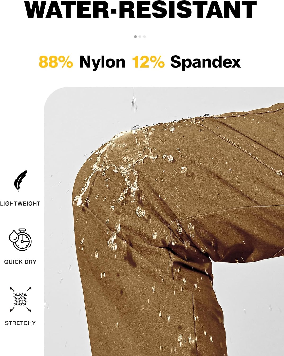 TBMPOY Women's Hiking Cargo Pants Lightweight Water Resistant Quick Dry Fishing Camping Travel Work Pant with 6 Pockets