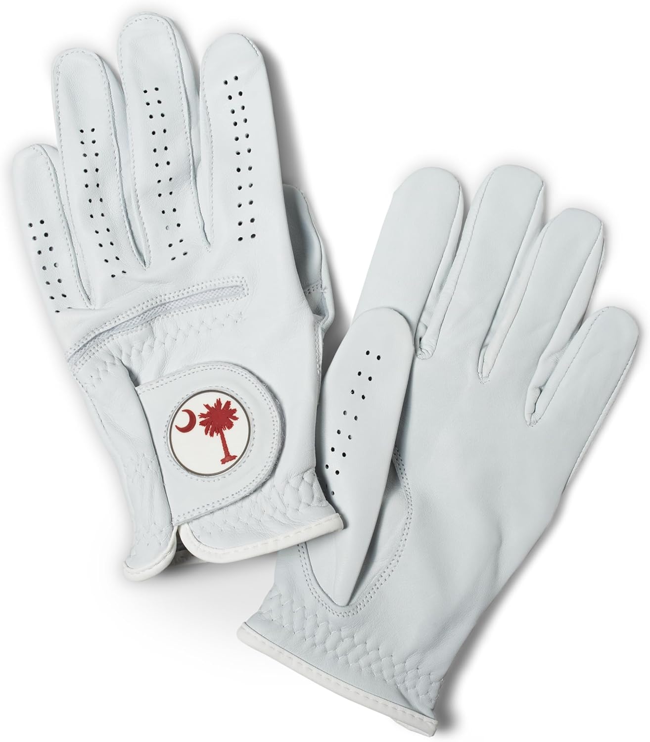 Palmetto Golf & Belts, Garnet Palmetto Tree, AAA Cabretta Leather Golf Glove