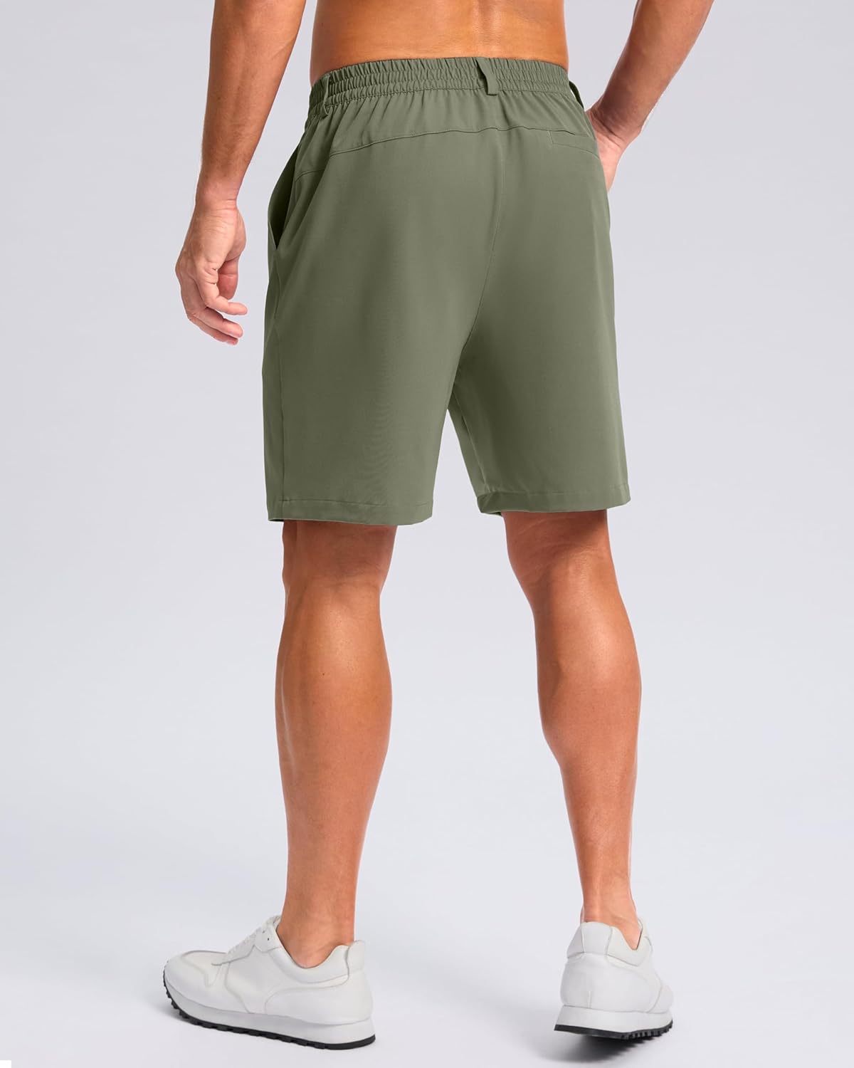 Pudolla Men's Casual Shorts 7"/9" Lightweight Golf Shorts with 3 Pockets Stretch Quick Dry Comfy Work Shorts