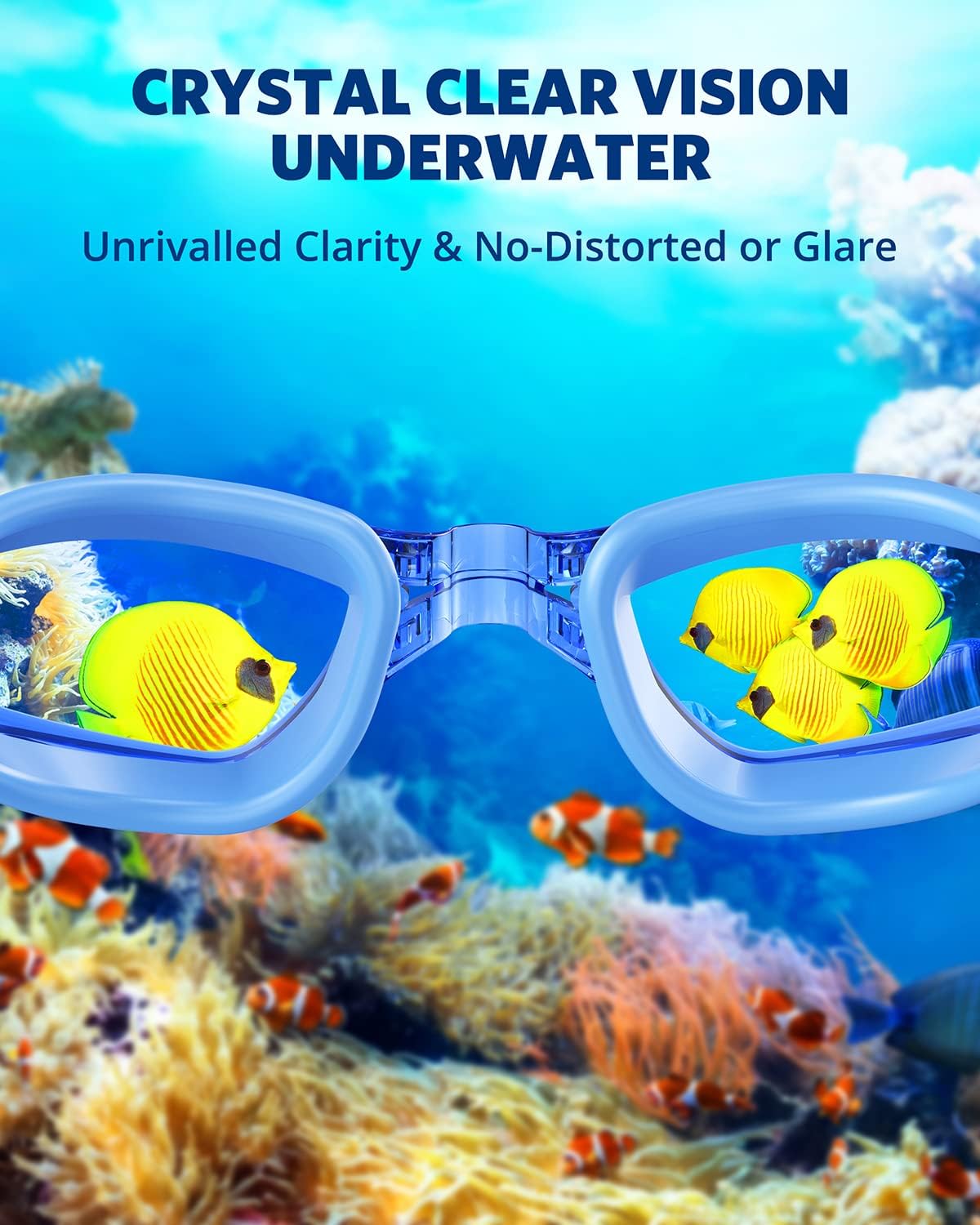 Aegend Swim Goggles, Swimming Goggles No Leaking Full Protection Adult Men Women Youth