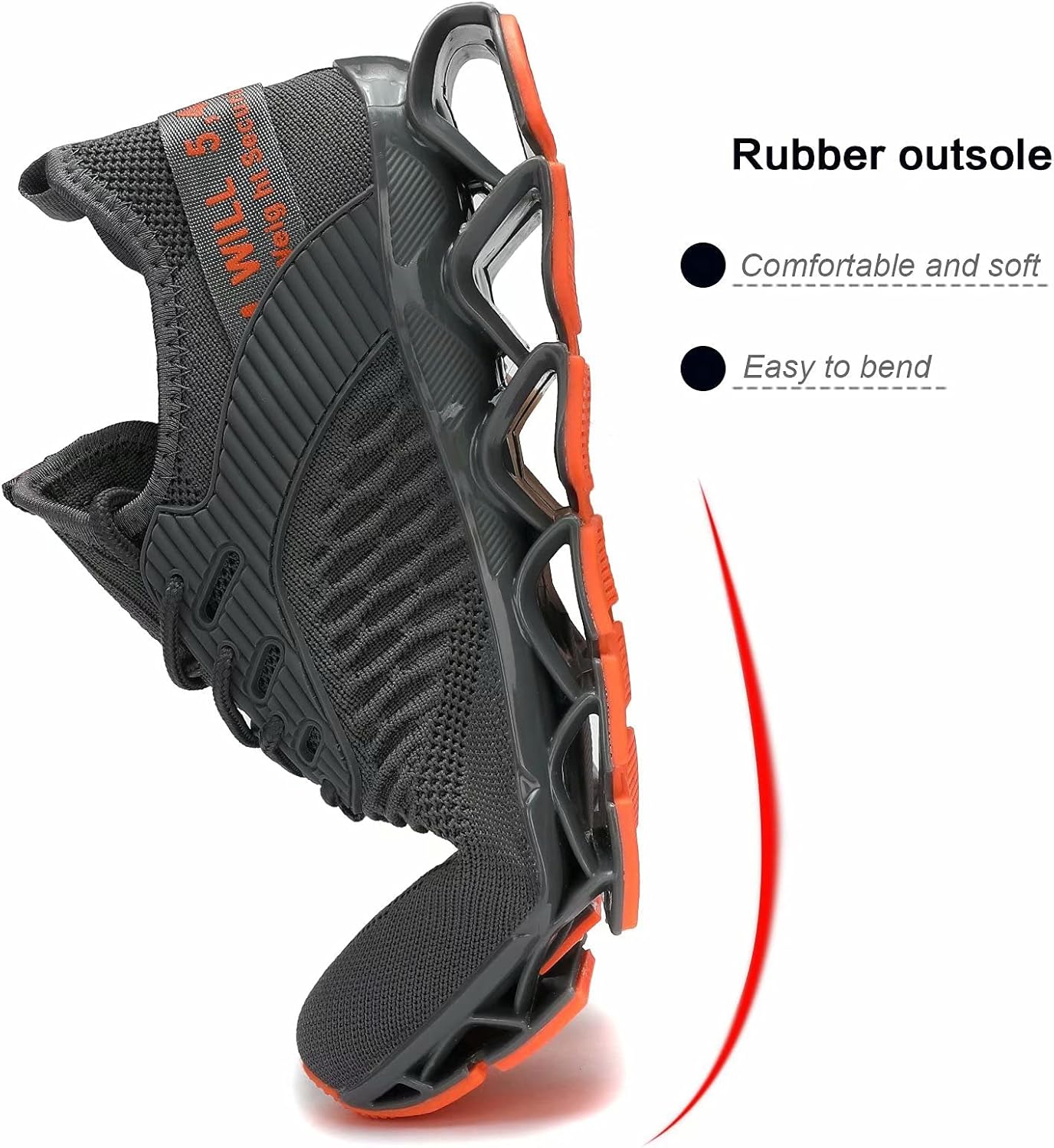 Men's Running Shoes Blade Tennis Walking Fashion Sneakers Breathable Non Slip Gym Sports Work Trainers