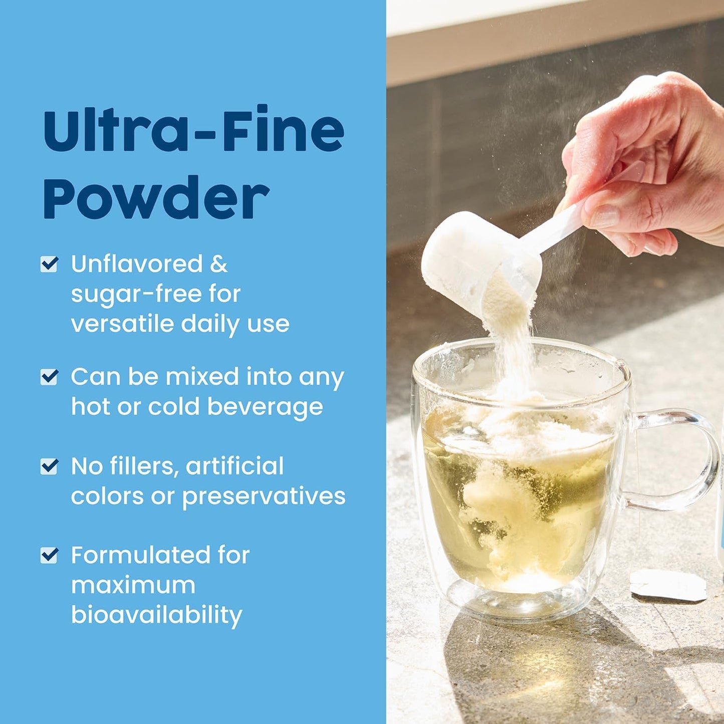 NativePath Collagen Peptides Protein - Hydrolyzed Type 1 & 3 Collagen Powder for Skin, Hair, Nails - 19.8 oz (56 Servings)