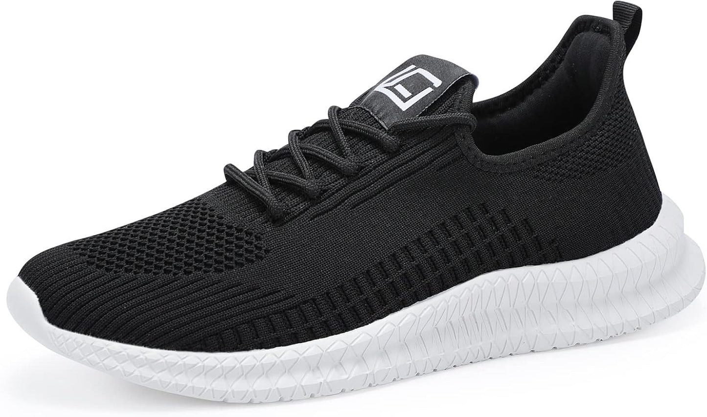 LCGJR Men's Running Shoes Ultra Lightweight Breathable Comfortable Walking Shoes Casual Fashion Sneakers Mesh Workout Shoes