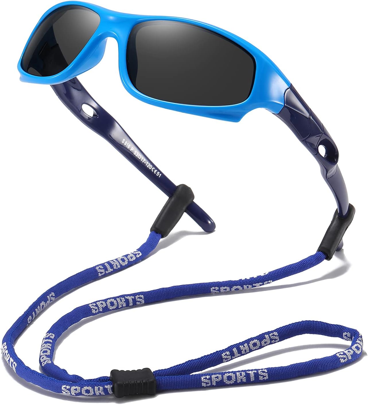 DYLB 3 Pack Flexible Kids Polarized Sunglasses For Boys Girls With Strap, Sport Sunglasses for Children Age 3-10.