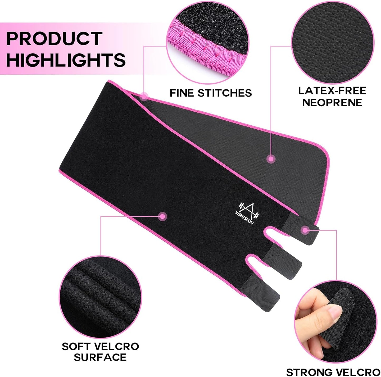 Waist Trimmer Belt Men Sweat Band Stomach Wrap, Waist Trainer for Women Workout